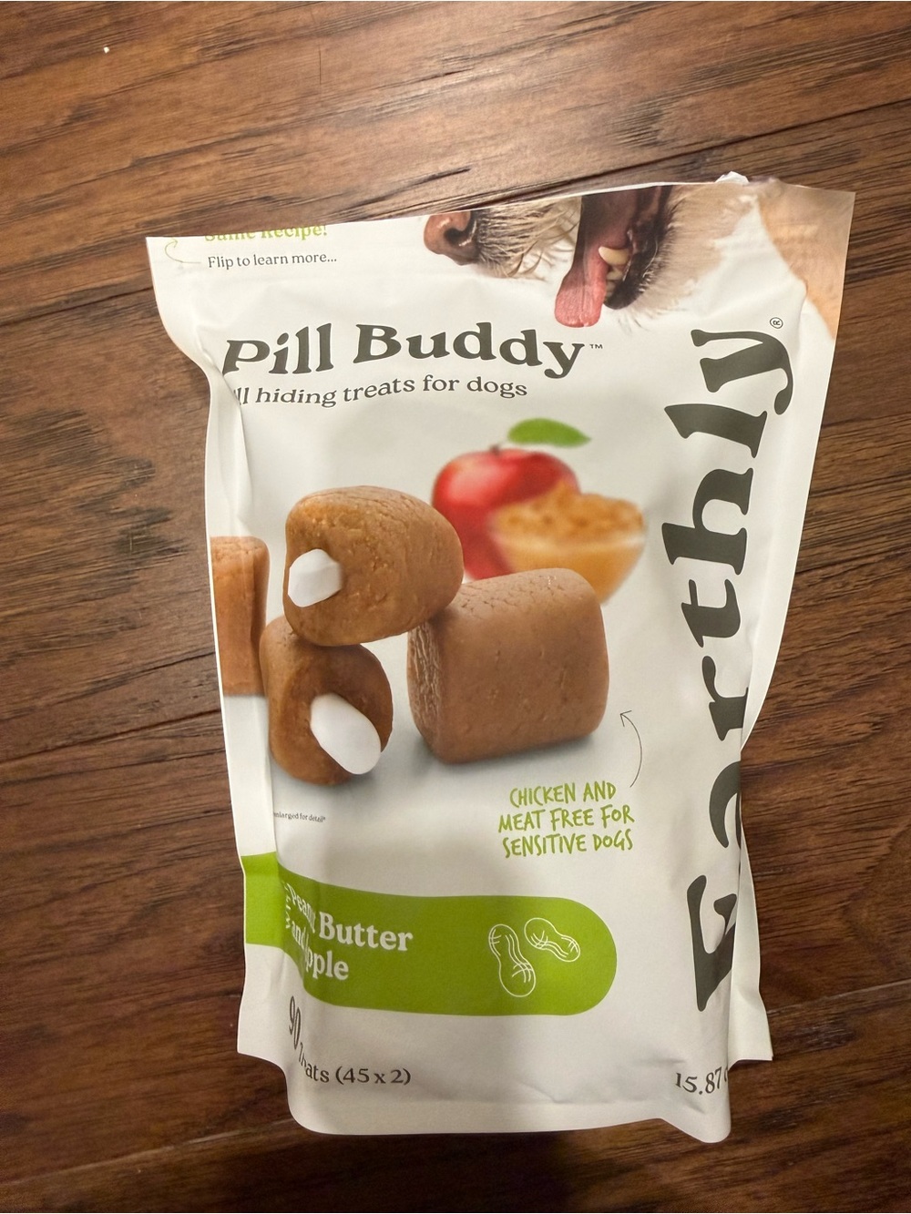 Pill Buddy Peanut Butter & Apple Dog Treats for hiding pills for dogs